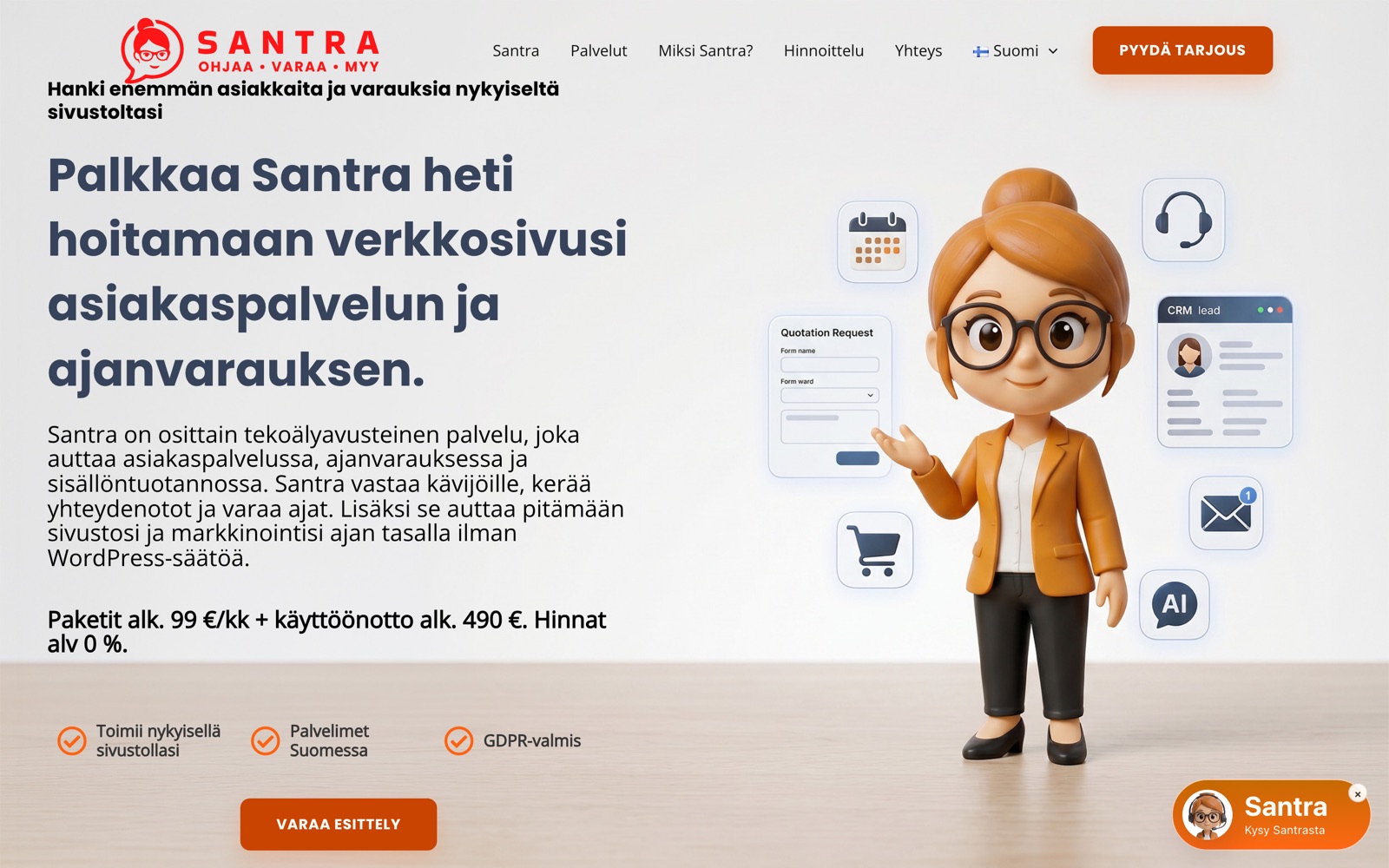 getsantra.com-sivusto